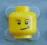 3626bpb278 Yellow Minifig, Head Male Crooked Smile