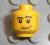 3626bpx301 Yellow Minifig, Head Male Smirk, Pupils