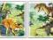 Puzzle 2x50 elementów Dinozaury