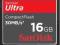 ** SanDisk Ultra CompactFlash 16GB SZYBKA