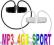 WODOODPORNY mp3 player 4GB w słuchawkach - sport