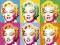 plakat obraz 60x80 WG08092 TWARZE MARILYN