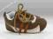 Buciki niemowlęce 3-6 m-cy brązowe adidaski ZB-125