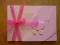 KARTKA KARTKI BABY SHOWER NARODZINY DZIEWCZYNKI