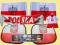 PRZECENA FLAGA AUTO Z GODŁEM 45X45cm POLSKA 2 SZT