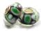 Lampwork Zielone Ciapki