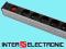 LISTWA ZASILAJĄCA 8 GNIAZD RACK 1U KĄTOWA WŁĄCZNIK