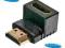 Adapter Kątowy HDMI 1080p 24K Wtyk Kąt 90 Full HD