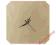Decoupage -  Zegar kwadratowy ze ściętymi rogami