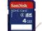SANDISK SECURE DIGITAL SDHC 4GB |!