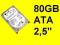 NOWY DYSK SEAGATE 80GB ATA 2,5" FV 23% GWAR.