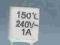 Bezpiecznik termiczny 150 st.C  1A