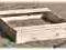 Piaskownica drewniana ławeczki SOSNA 120x128 HIT