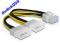 Kabel rozdzielacz zasilania 2xHDD 1xPCI Expr 8pin