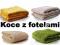 KOC  160x210 + 2X FOTELÓWKI  70/160 KOCE Narzuta