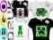 MINECRAFT Koszulka World Of Miners Klocek Gra XL