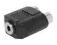 ADAPTER PRZEJŚCIE GNIAZDA JACK 3.5 - 2x RCA CHINCH
