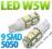 ŻARÓWKA LED T10 W5W 9x SMD 5050 XENON WHITE GDYNIA