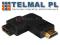 Adapter wt.HDMI/gn.HDMI katowy lewy   B84