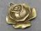 KAMYKOWNIA Zawieszka róża złoto antyczne 36mm h626