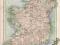 IRLANDIA PIĘKNA 110-LETNIA MAPA 1900 r. oryginał