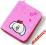 NICI portfel piesek Loulou różowy plusz 12x9,5cm