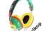 SŁUCHAWKI NO FEAR HEADPHONES RASTA