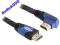 Kabel HDMI-HDMI kątowy lewy SZNUR 1M Delock FVat