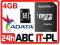 KARTA PAMIĘCI ADATA micro SDHC 4GB + ADAPTER SD