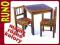dziecka STOLIK +2 KRZESEŁKA drewno NATURA prod.UE