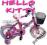 Rower 12cali Hello Kitty HIT LATA KOSZYK PROWADNIK