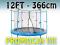 Trampolina T-T 12FT - 366 cm z siatką wewnętrzną