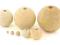 Drewniane korale naturalne 40mm - 5szt - decoupage