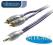 Maly Jack 3,5mm / 2x Cinch RCA 3m 24K OFC Vivanco