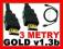 KABEL HDMI-HDMI 1.3b GOLD 2560x1600p FULL HD 3M