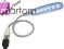 PC16 Lampka USB PC Notebook Laptop Metalowa 7 LED