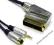 Przyłącze kabel SCART EURO na SVHS+wtyk 3,5mm 2,5m