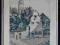 STARA GRAFIKA Z ZABUDOWĄ - SYG. R. RACH