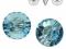 Swarovski 3015 Button (guziki) 12 mm Aquamarine F