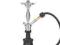 Shisha Bell Evolution 47cm czarna fajka wodna