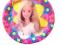 Talerzyki Barbie KWIATY 23cm urodziny Disney