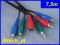 Kabel Component RGB 3xRCA (Cinch) 7,5m (608)