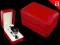 CZERWONE Pudełko opakowanie na prezent - zegarek