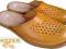 SKÓRZANE KLAPKI KAPCIE PAPCIE PANTOFLE TU 41
