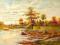 A-art1 Obraz olejny Pejzaż jesienny 50x70 cm