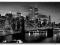 NOWY JORK, MANHATTAN BLACK - rama i plakat 92x62cm