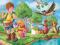Ravensburger puzzle 100 puzle Kubuś Puchatek Krzyś
