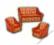 ZESTAW WYPOCZYNKOWY SUPER SOFA + FOTELE HIT CENA