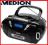 BOOMBOX PIANO BLACK DESIGN MEDION RADIO CD MP3 USB