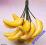 Sztuczne BANANY BANAN na drucie dł. 3cm/12szt. !!